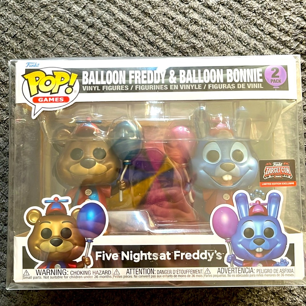 Balloon Freddy and Balloon Bonnie 2 Pack Target Con Funko !!!